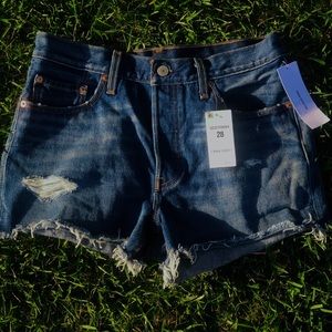 Levi’s High waisted 501 denim shorts